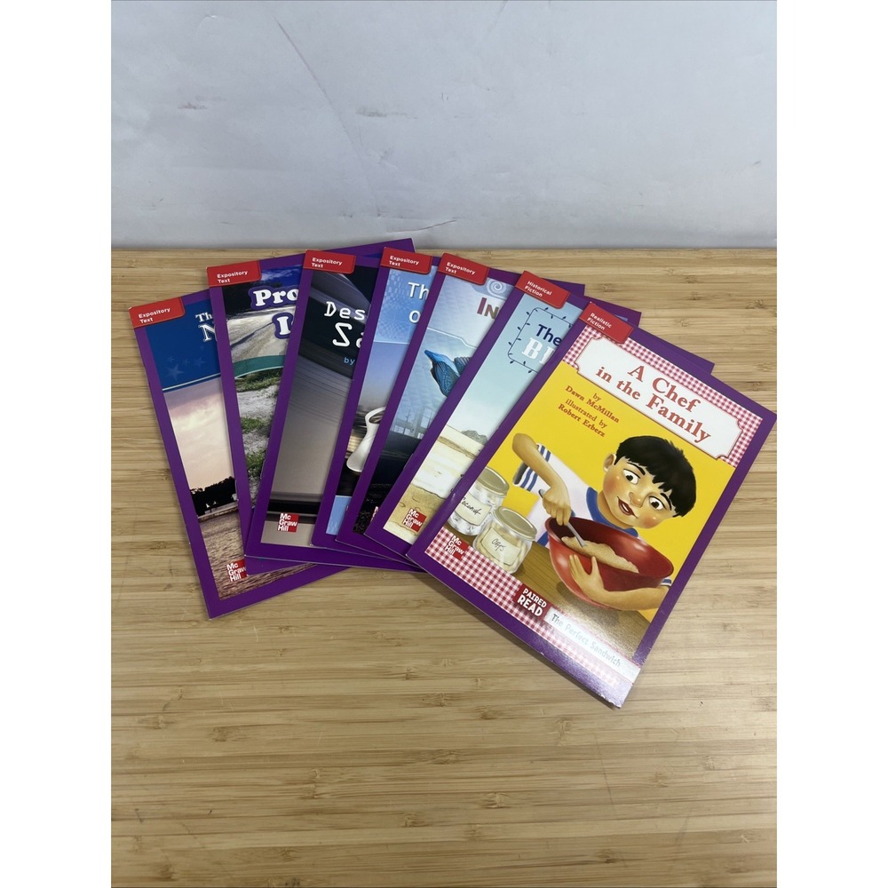 Set of 7‎ McGraw-Hill Read to Achieve Paired Readers Grade 3 NEW